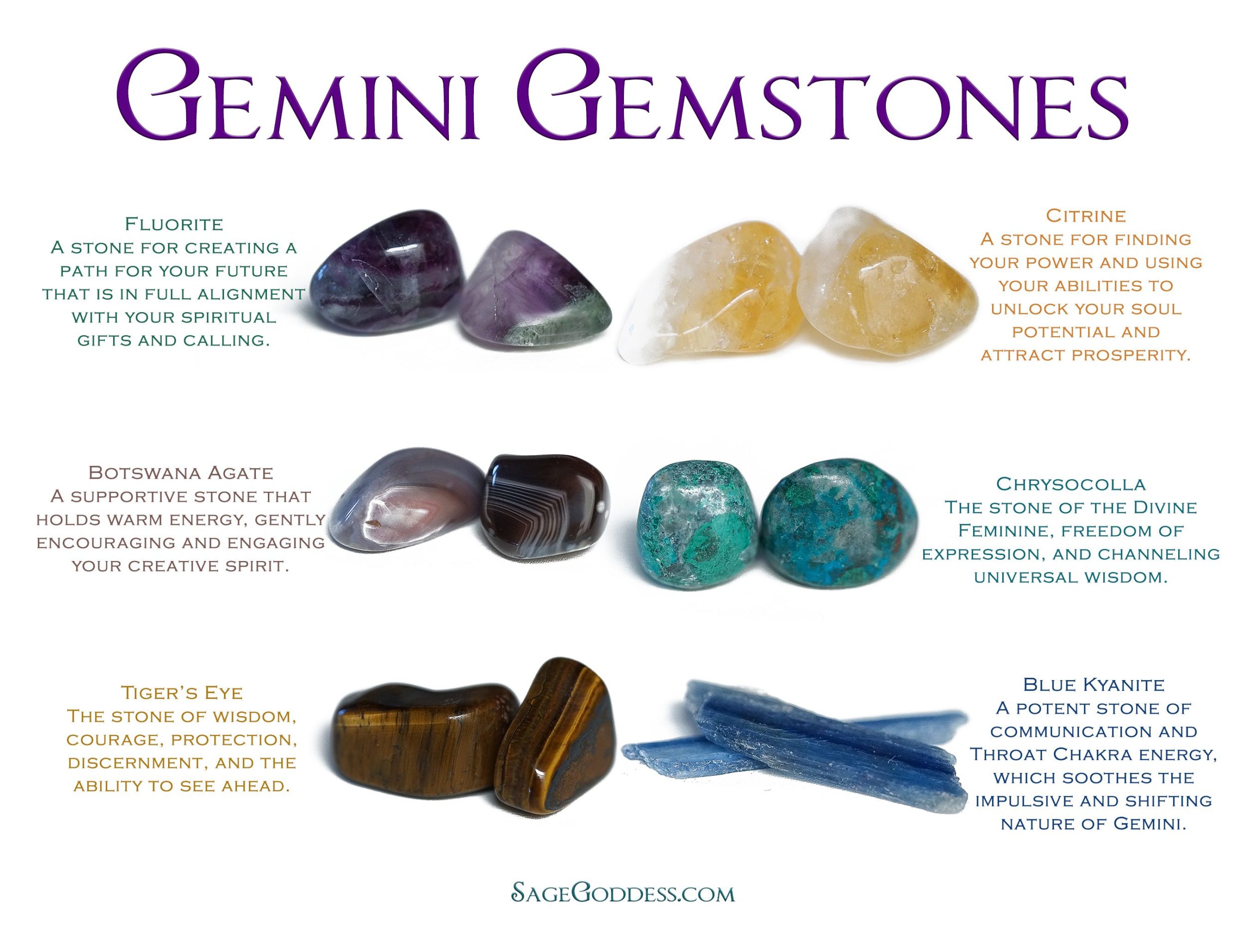 Gemini gemstones