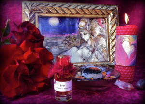 Preparing sacred space for love magic