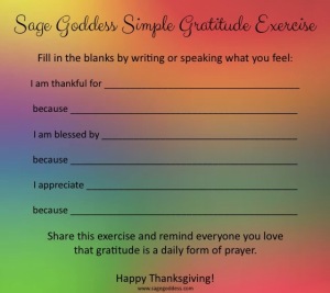 Simple Ritual: Gratitude Exercise