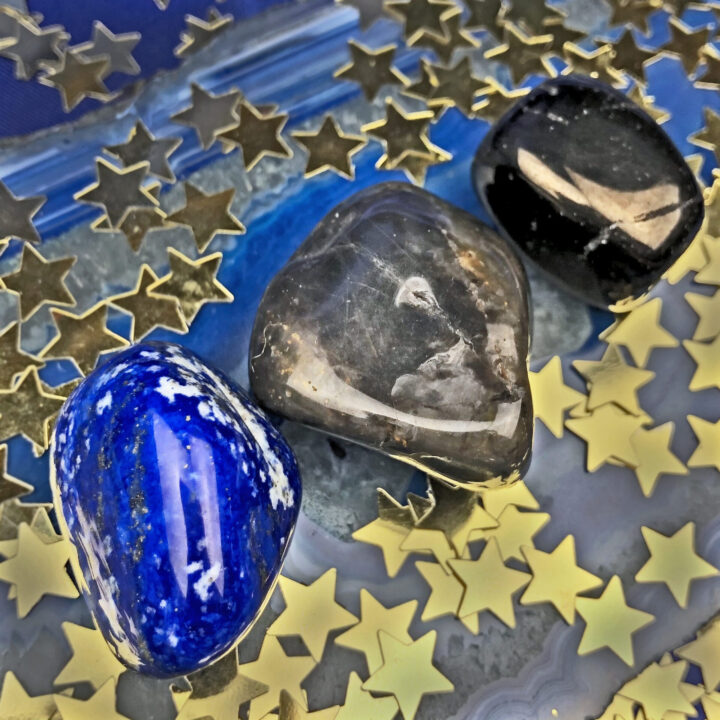 Moon Phase Gemstone Trio: First Quarter