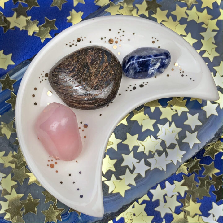 Moon Phase Gemstone Trio: Last Quarter