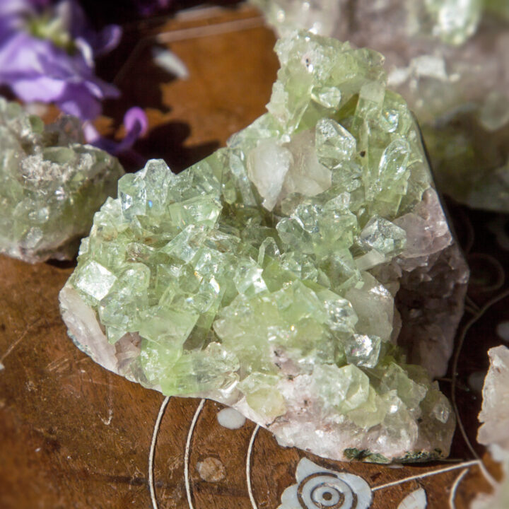 Green Apophyllite Master Healer Cluster