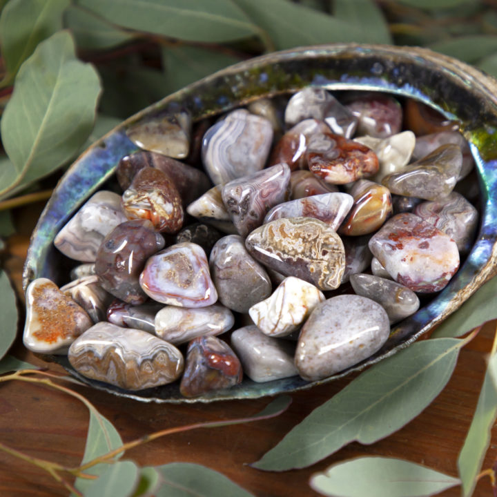 Medium Tumbled Laguna Agate