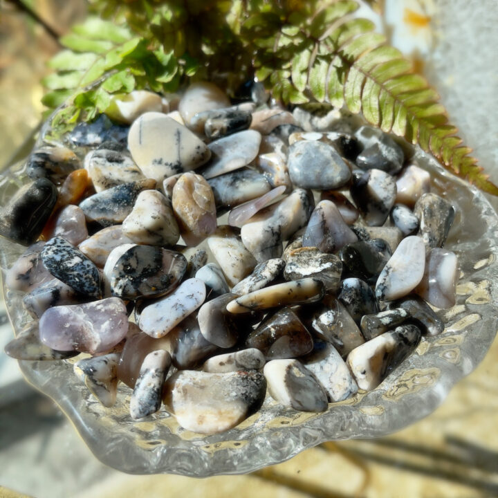 Small Tumbled Dendritic Agate