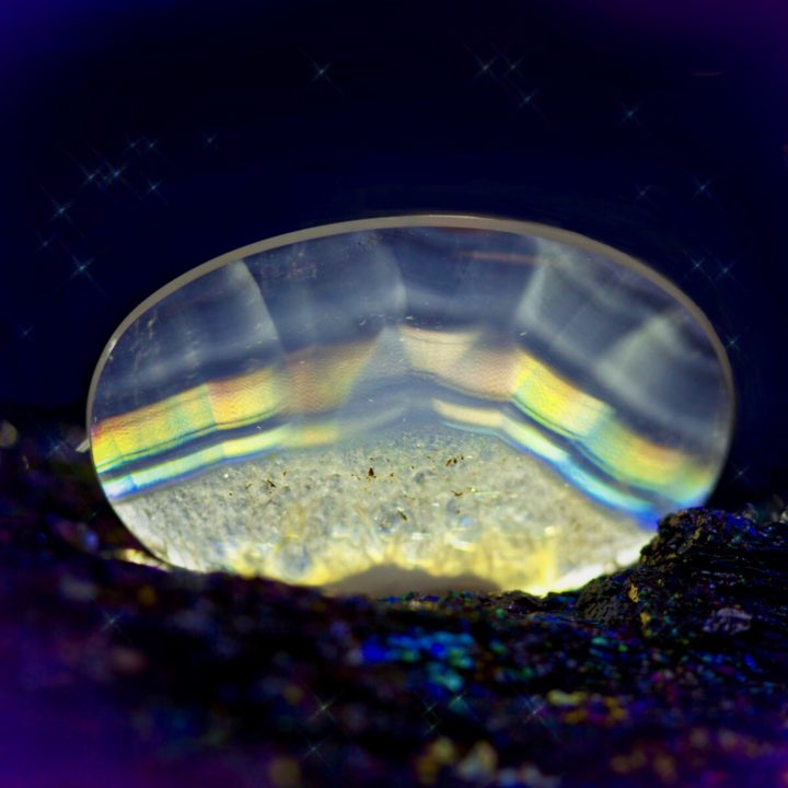 Holographic Healing Iris Agate Cabochons