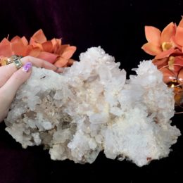 Pink Lemurian Quartz Cluster