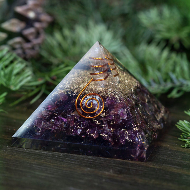 I Am Safe Garnet Orgonite Pyramids