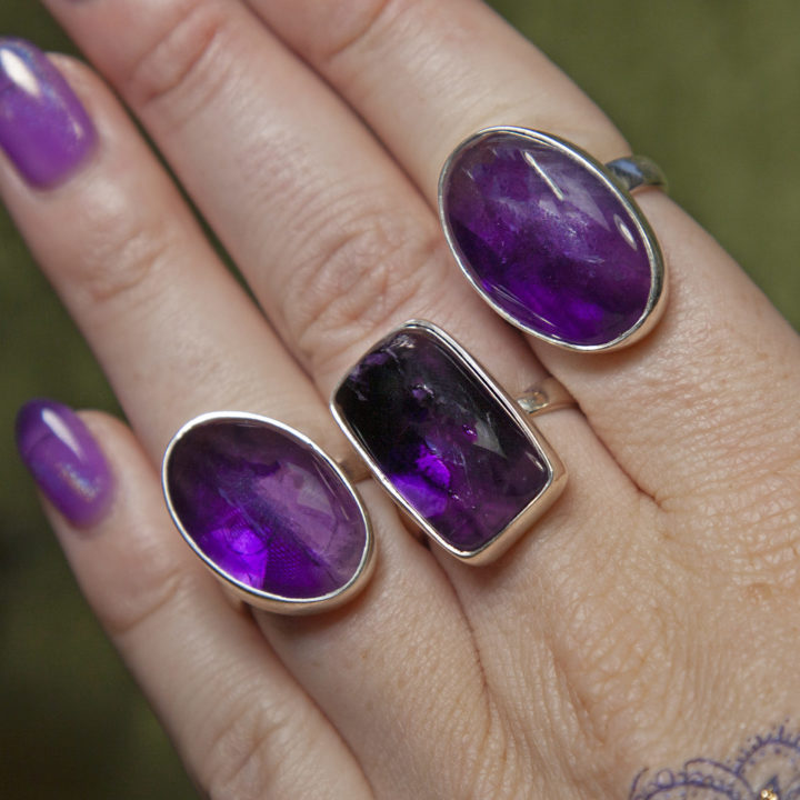 Trapiche Amethyst Ring Medium