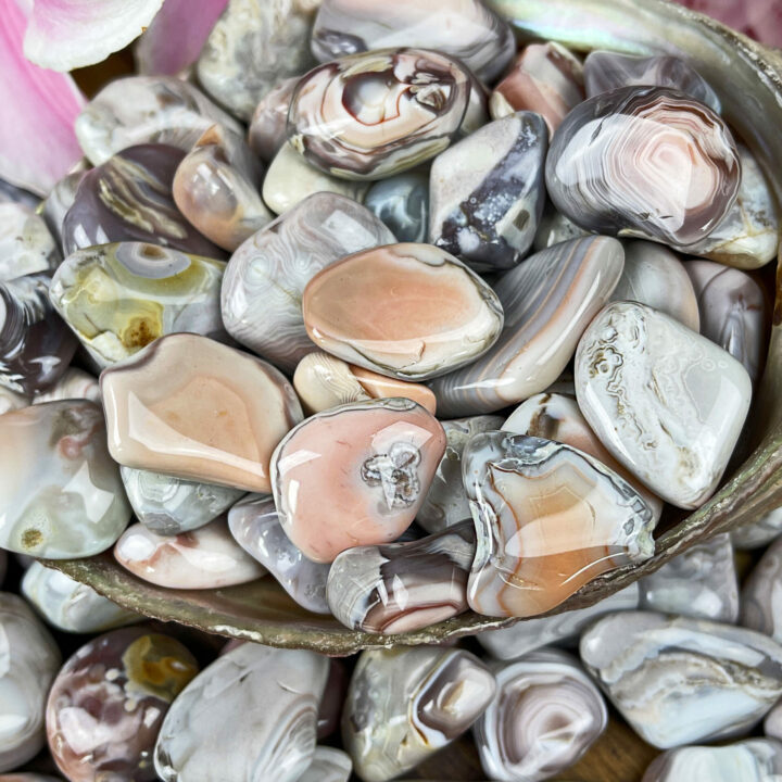 Tumbled Pink Botswana Agate