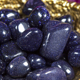 Tumbled Blue Goldstone