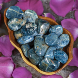 Tumbled Blue Apatite