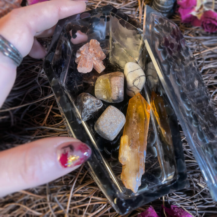 Spirit of Samhain Coffin Gemstone Set