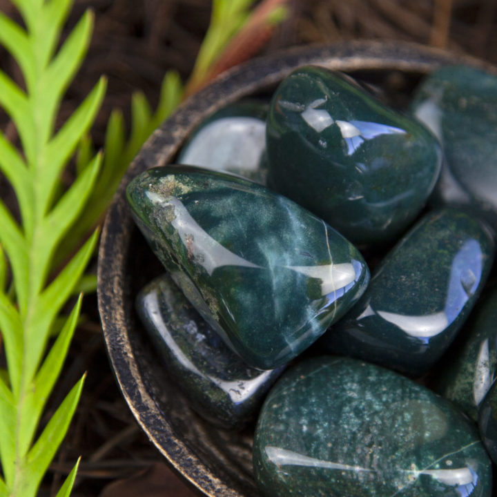 Tumbled Evergreen Jasper