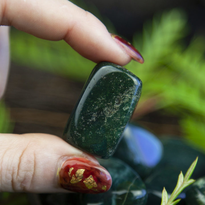 Tumbled Evergreen Jasper