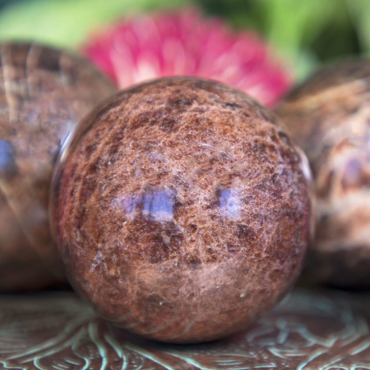 Calming and Grounding Garnet Spheres