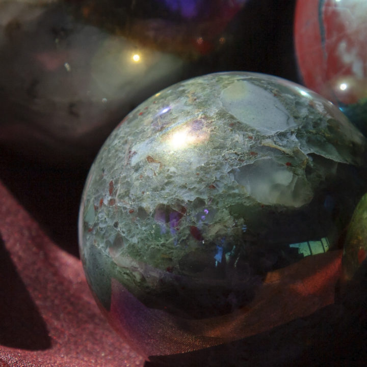 Aura African Bloodstone Spheres