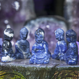 Peaceful Presence Sodalite Buddhas