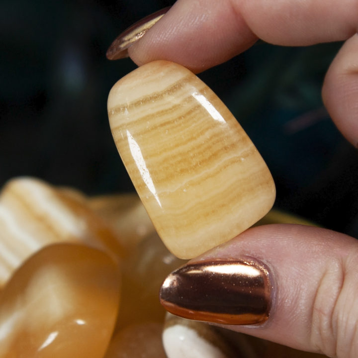 Tumbled Orange Calcite