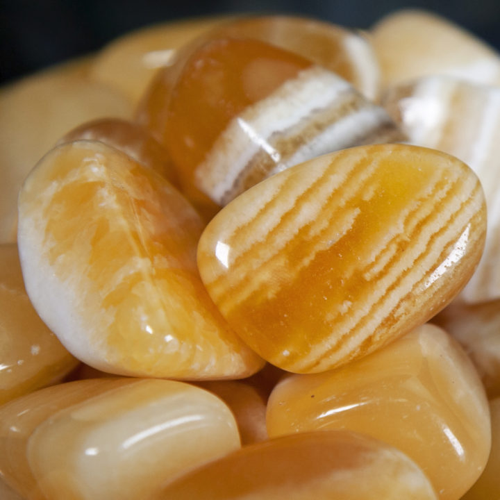 Tumbled Orange Calcite