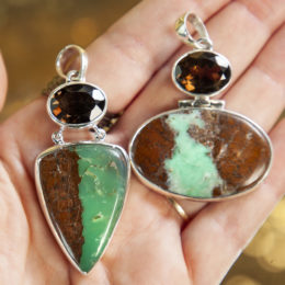 Chrysoprase Pendants