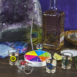 Pendulum Drinking Game with Shot Glasses