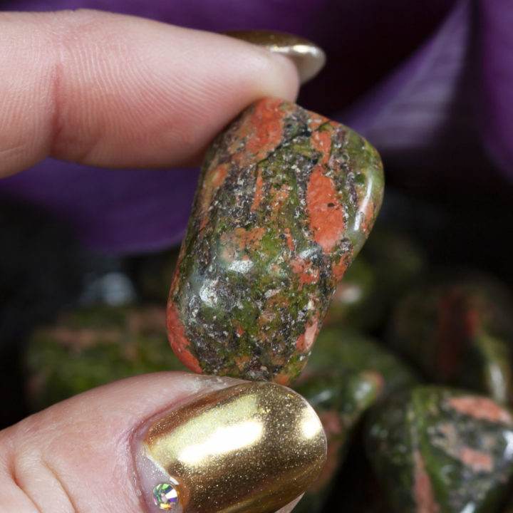 Small Tumbled Unakite Jasper