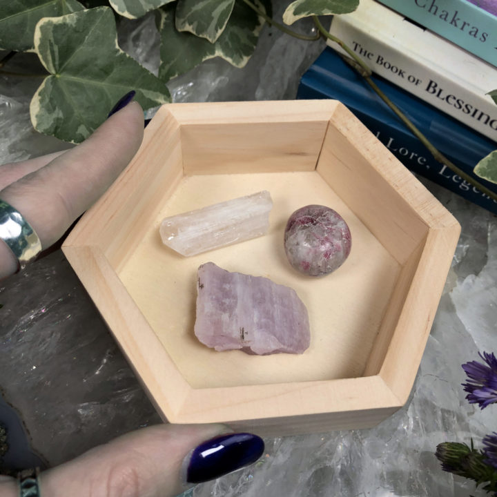 Healing Hexagon Gemstone Tray