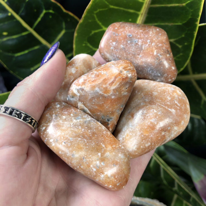 Tumbled Orchid Calcite