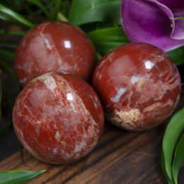 Regenerating and Balancing Red Jasper Sphere