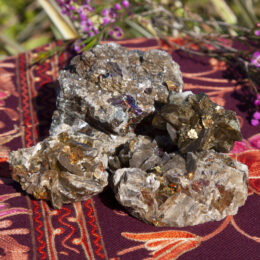 Natural Siderite with Chalcopyrite