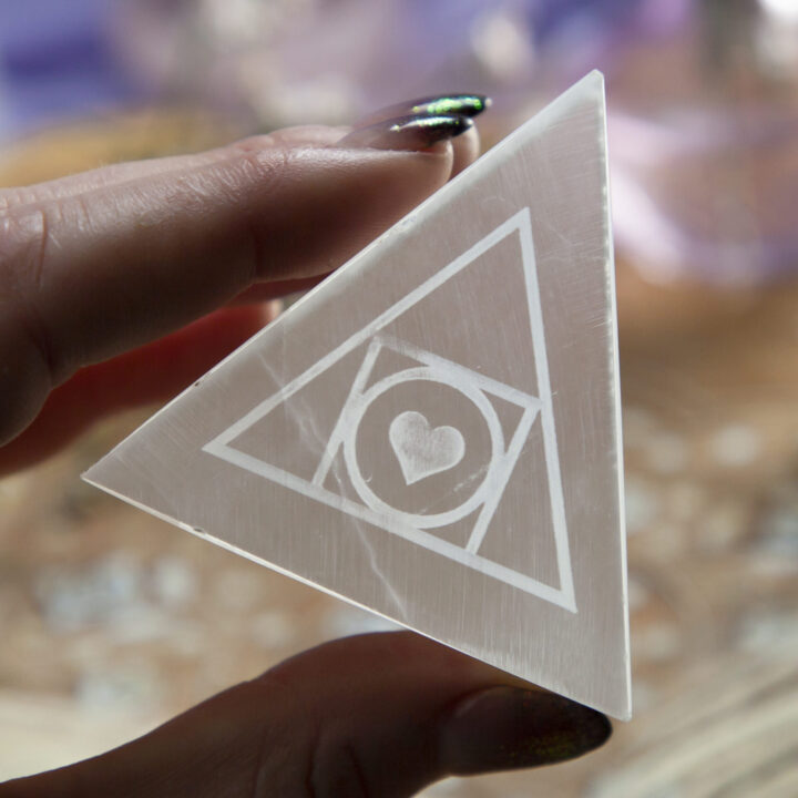 Selenite Alchemy and Moon Magic Triangle