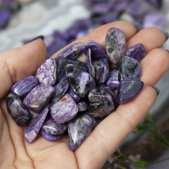 Tumbled Charoite