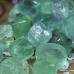 Green Fluorite: Small Tumbled