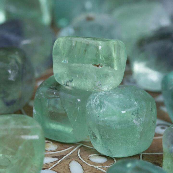 Green Fluorite: Small Tumbled