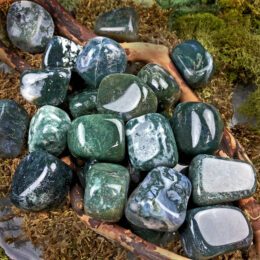 Tumbled Moss Agate