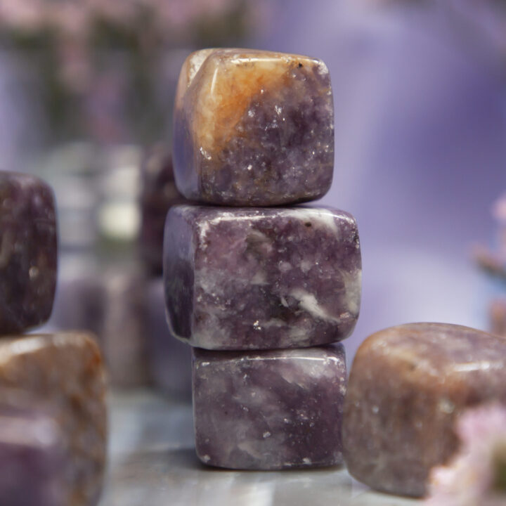 Tumbled Lepidolite Good Mood Cube