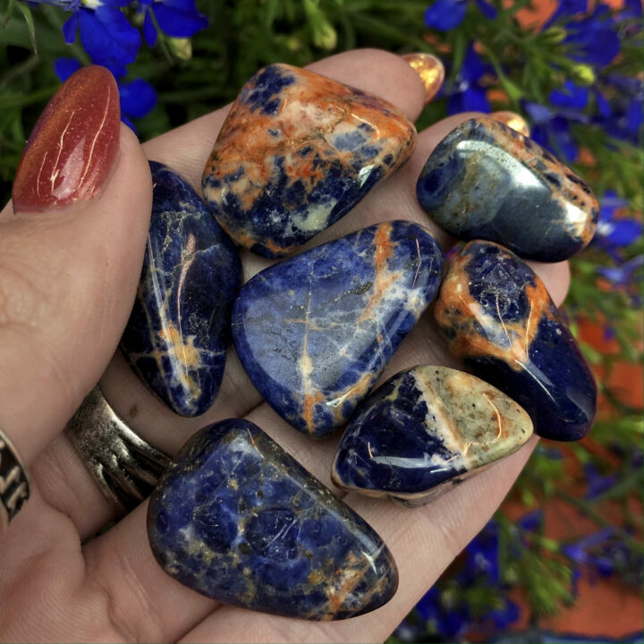 Tumbled Sunset Sodalite