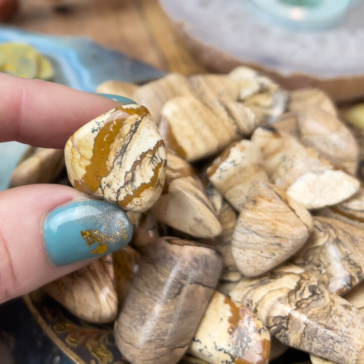 Tumbled Picture Jasper