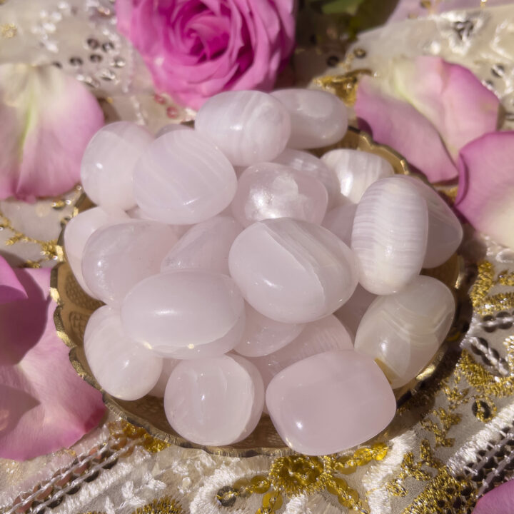 Tumbled Pink Mangano Calcite