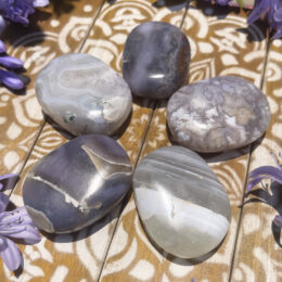 Peace and Protection Agate Palm Stone