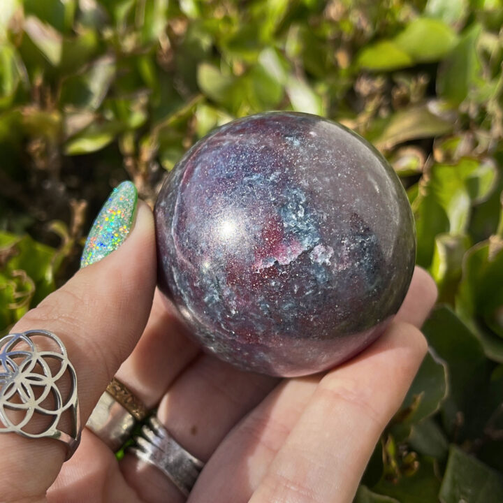 Ruby Kyanite Sphere