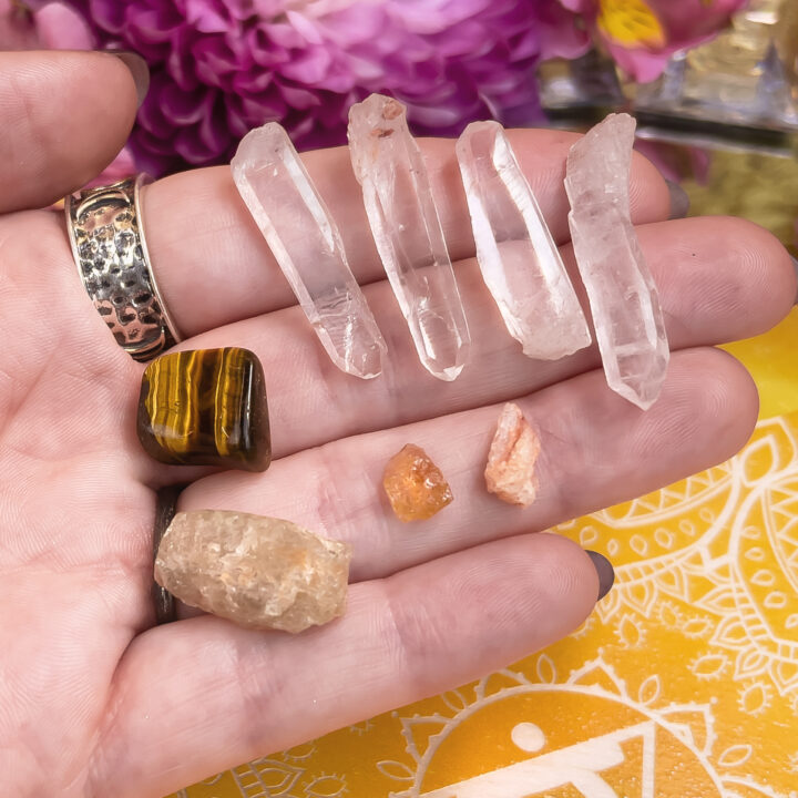 Solar Plexus Self-Empowerment Crystal Grid