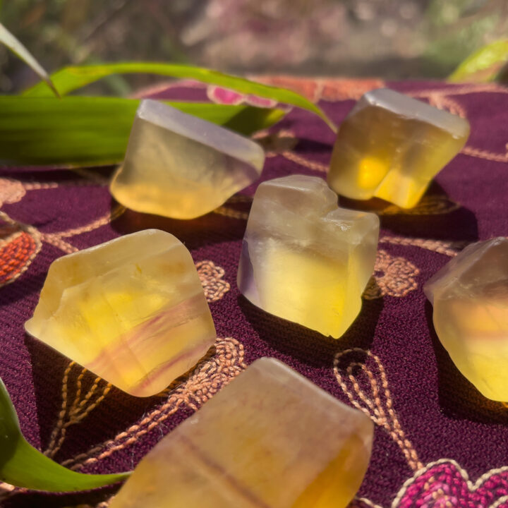 Tumbled Yellow Fluorite