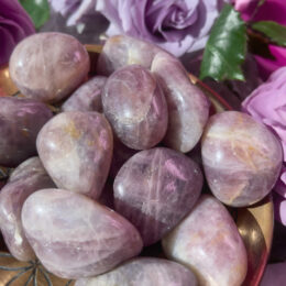 Tumbled Lavender Rose Quartz