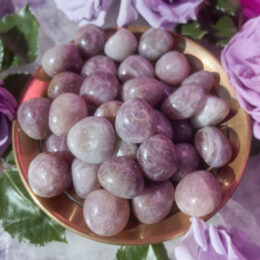 Tumbled Lavender Rose Quartz