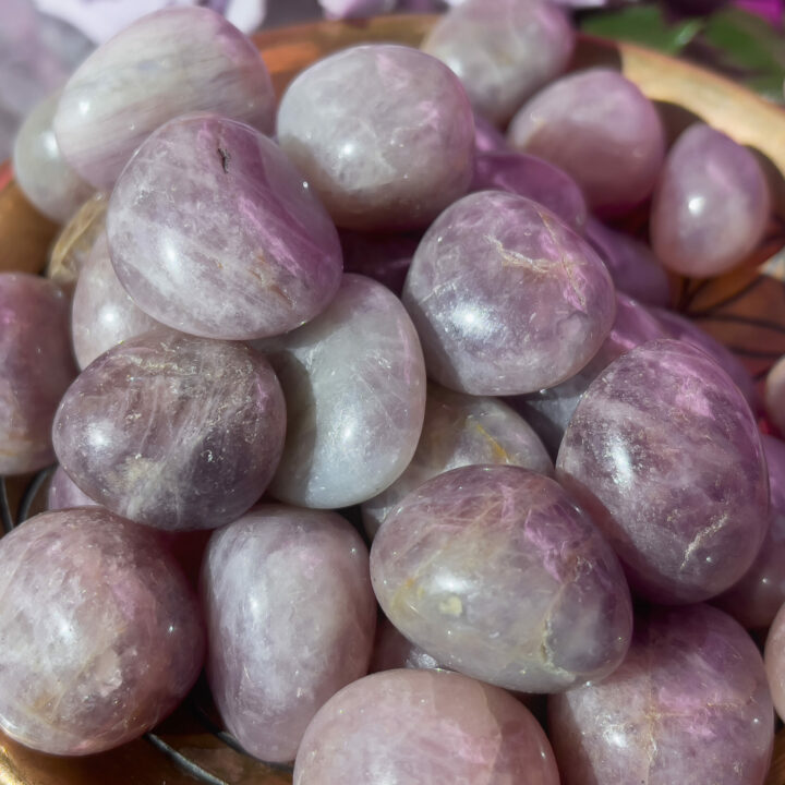 Tumbled Lavender Rose Quartz