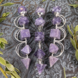 Lepidolite Sacred Geometry Wand