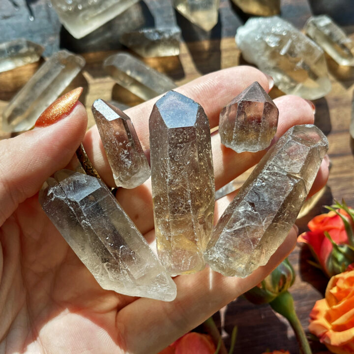 Natural Smoky Citrine Point