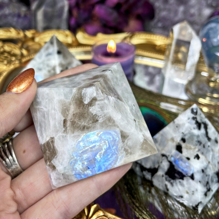 Rainbow Moonstone Pyramid of Possibility