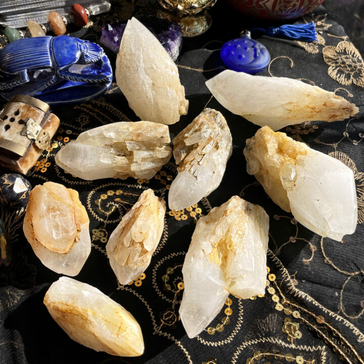 Sulfur Candle Quartz Alchemy Point